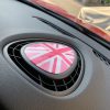 ミニJCW：ダッシュボードにユニオンジャックステッカーを貼ってみる。