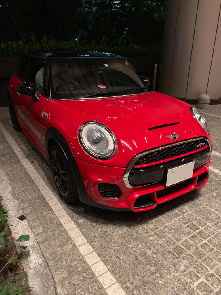 ミニJCW：フロント周りのブラックアウトをラッピングにて。 | つゆだくLife