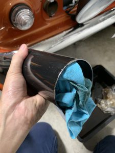 ローバーミニのATオイルフィルターケース掃除