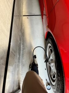 フェラーリテスタロッサのタイヤ空気圧メンテナンス