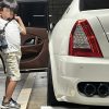 クアトロポルテ：ショップを外した・・・。普通に走ってフェンダー擦る問題が発生。