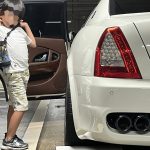 クアトロポルテ：ショップを外した・・・。普通に走ってフェンダー擦る問題が発生。
